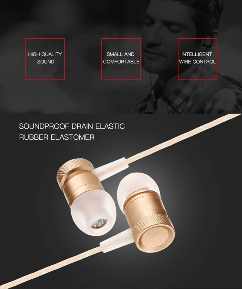 Icoque Stereo Wired Earphone In Ear Hifi Music Bass Earbuds Headphone with Mic for Phone Huawei Xiaomi iPhone 6 3.5mm Earphones  (2)