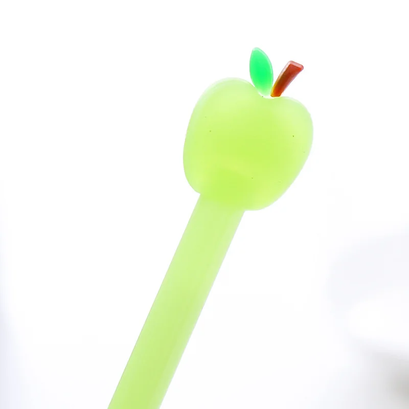 

1 Pcs South Korean Creative Stationery Cute Little Pure Fresh Fruit Pie Neutral Pen Needles All Black Pen Material Escolar
