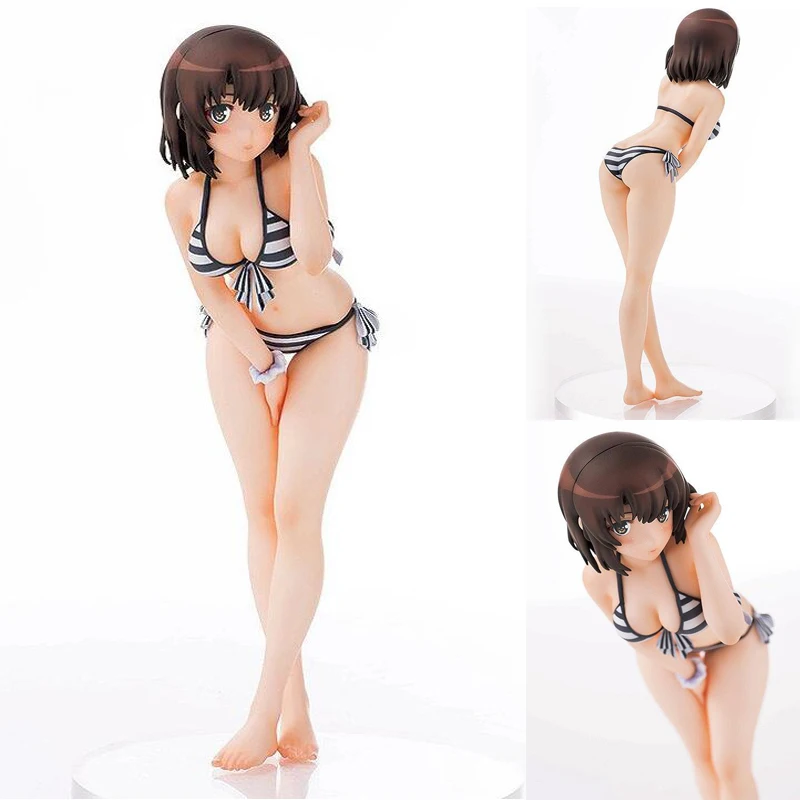 

Anime saenai heroine figure action Katou Megumi bikini version swimsuit collection toy gift KA249