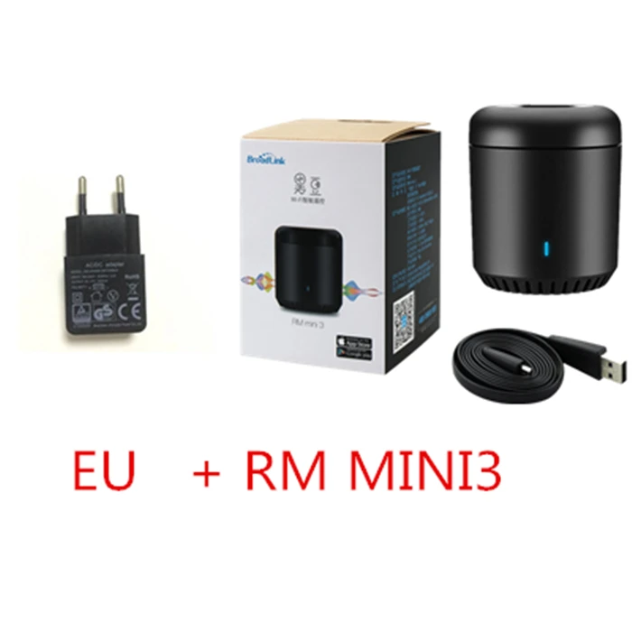 Broadlink RM Mini3 mini3 WiFi IR 4G s пульт дистанционного управления для автоматизации умного дома с помощью приложения для Apple phone xiaomi с Google Alexa - Цвет: EU PlugRM Mini3