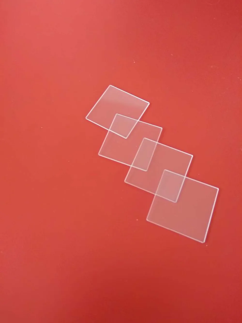 Thin clear quartz sheet 25*25*0.5mm quartz plate on