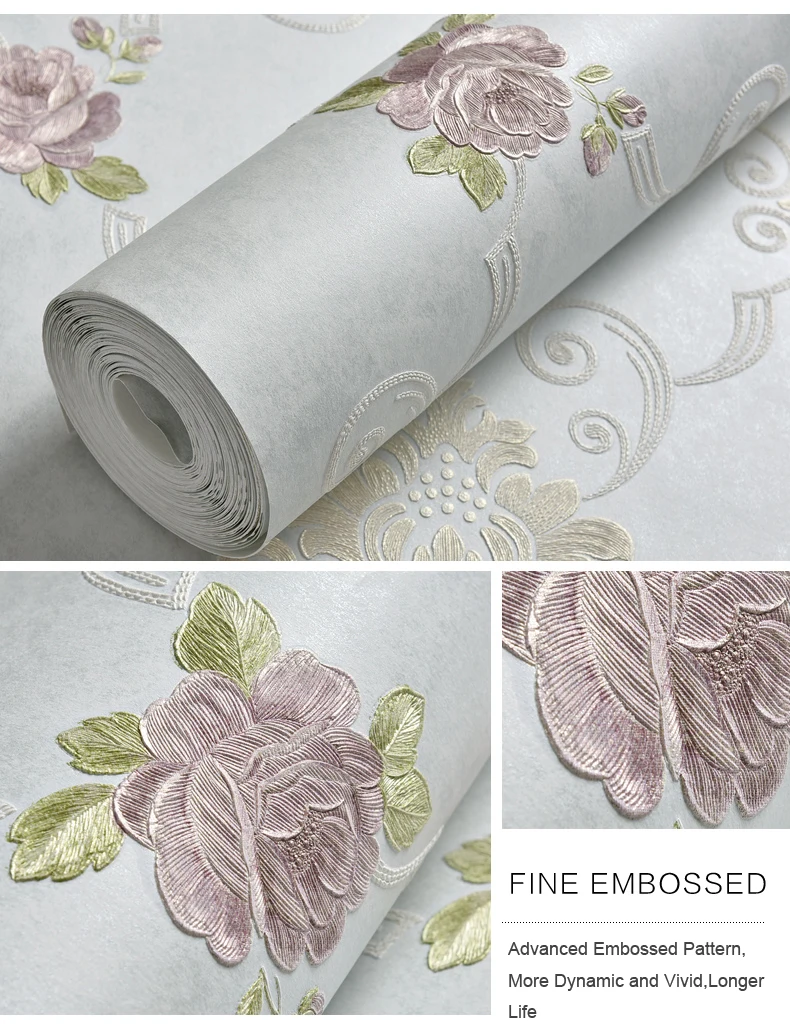 ورق حائط بتصميم دمشقي أوروبي ريفي غير wovnen رول ورق حائط زهري ثلاثي الأبعاد لجدران غرفة المعيشة وغرفة النوم damask wallpaper designer wallpaperwallpaper design aliexpress