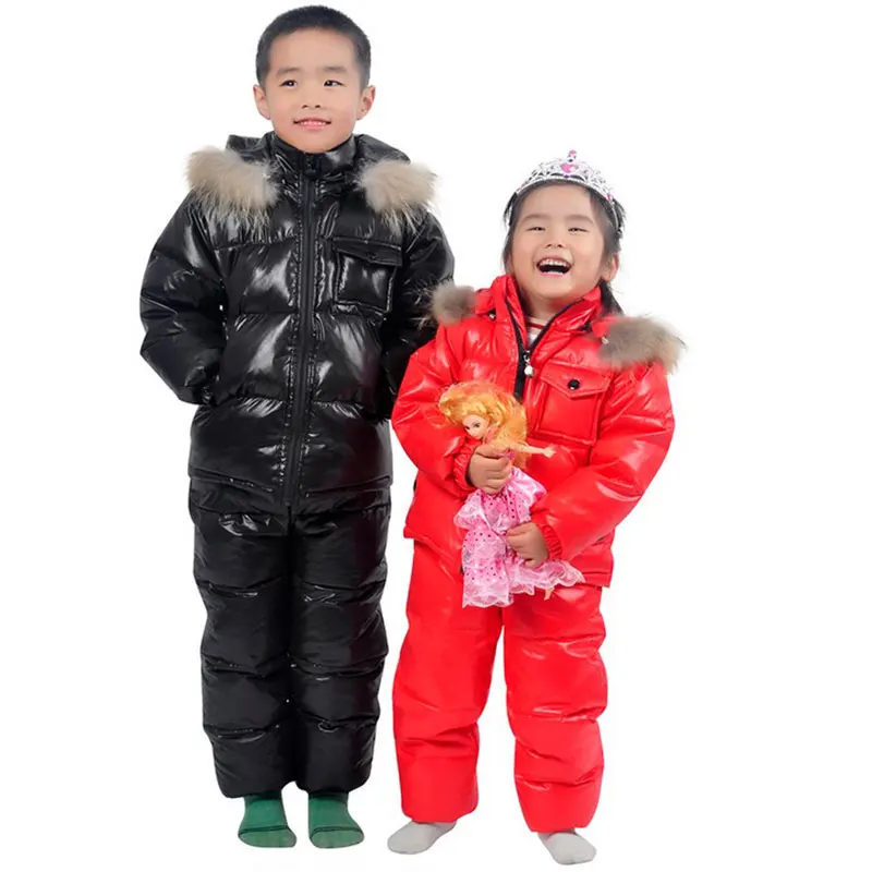 

13 White Jacket Boy 2018 New Kids Eiderdown Suit Winter Outerwear Down Jacket Girls New Year Clothing 12 White Duck Down Jacket