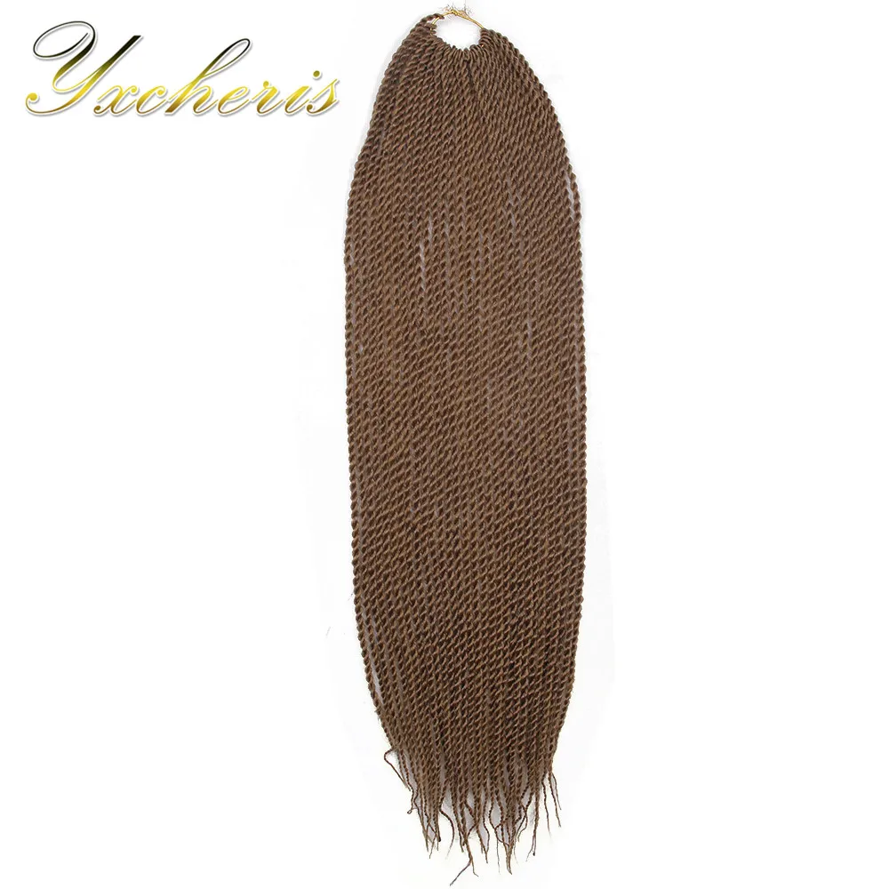 YXCHERISHAIR 1 шт./упак. Senegalese твист вязаный крючком ные косы Kanekalon 24 &quotOmbre синтетические