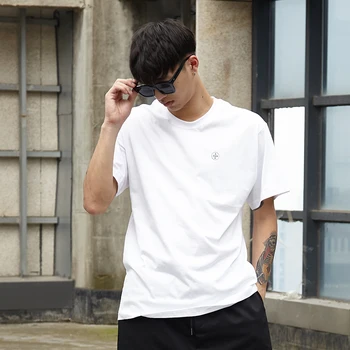 

Men Tshirt Summer Short Sleeve Black White T Shirt Male Women Hip Hop Streetwear Loose Casual Lovers Tees Shirts