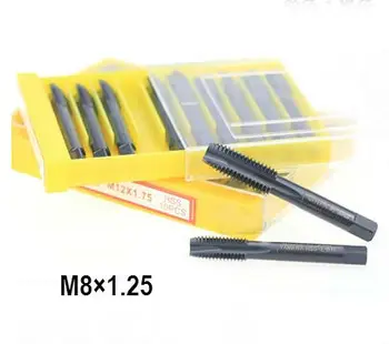 

10PCS Free shipping YAMAWA M8.0*1.25 nitride screw tap straight slot machine with special stainless steel tap ,Thread Tap
