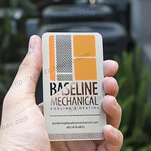 Металлический цвет, металлические визитки, 100 шт в партии роскошный Металл Бизнес ВИП-карта карты, двухсторонняя № 3002