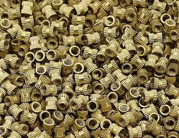 

M5 *10 Brass Knurl Insert Nuts Metric Threaded 100PCS For Freeship