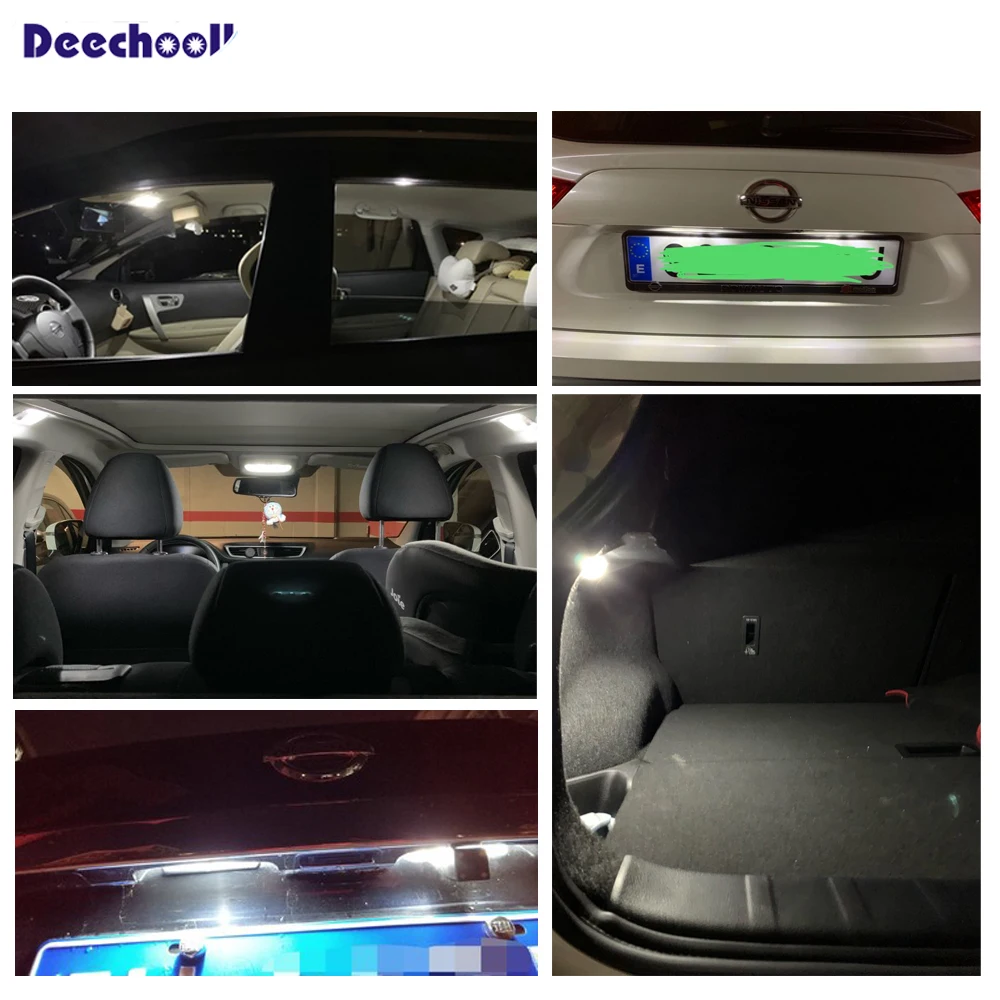 СВЕТОДИОДНЫЕ Лампы Canbus для номерного знака + Подсветка footwell s внутренняя карта