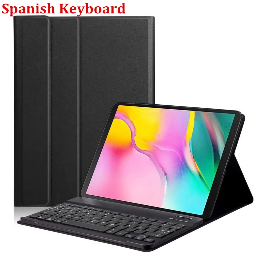 Для Samsung Galaxy Tab S5e 10,5 дюймов SM-T720 SM-T725 планшетная клавиатура Bluetooth с узором Millet кожаный чехол испанская клавиатура