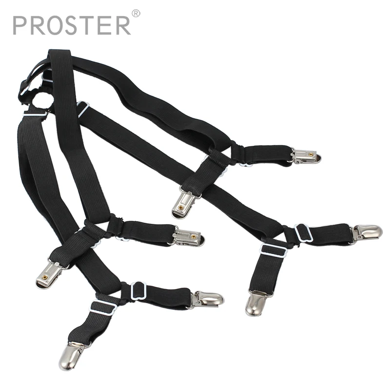 

Proster Crisscross Adjustable Bed Fitted Sheet Straps Suspenders Gripper Holder Fastener Fixing Non-Slip Strap Bed Sheet Holder