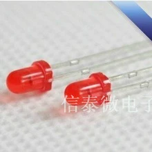 1000 шт./лот светодиод красный светодиод 5 мм светодиод