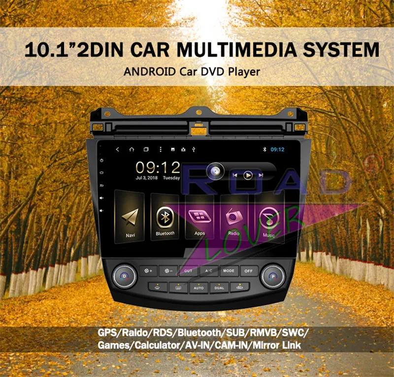 Cheap Roadlover Android 8.1 Car Multimedia  Player For Honda Accord 2004 2005 2006 Stereo GPS Navigation Radio Magnitol 2 Din NO DVD 14