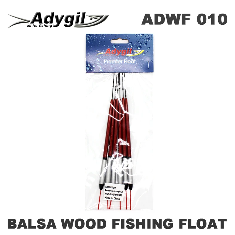 Adygil пробкового дерева поплавок ADWF 010 245 мм Floatation 2 г 6 шт./лот