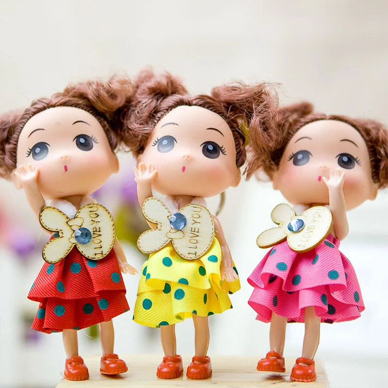 12 см Kawaii Мини Детские подарки Куклы Дети анимация мультфильм игрушки для девочек