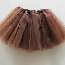 Коричневый юбка-пачка 3-слойная фатиновая юбка-пачка танцевальная балетная юбка-пачка для девочек
