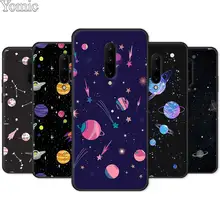 Silicone Cover Shell for Oneplus 7 7 Pro 6 6T 5T Black Case for Oneplus 7 7Pro Soft Phone Case Cartoon space planet