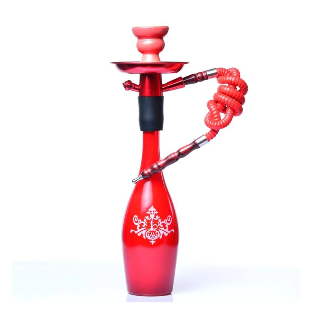 Mettle 1pc NEW style Portable Stainless Steel Glass Hookahs Huge Vapor