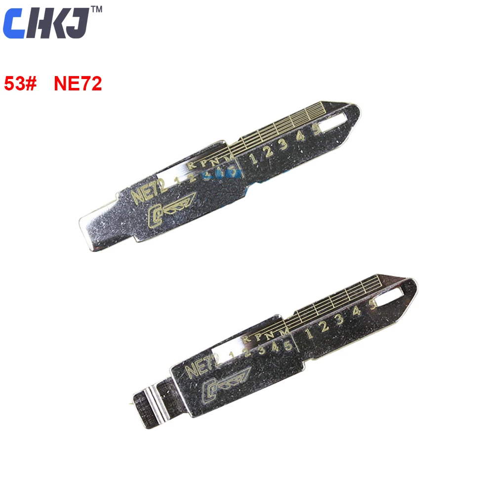 CHKJ 10 шт./лот линейный ключ с гравировкой для Peugeot Citroen 2 в 1 LiShi NE72 резные зубья