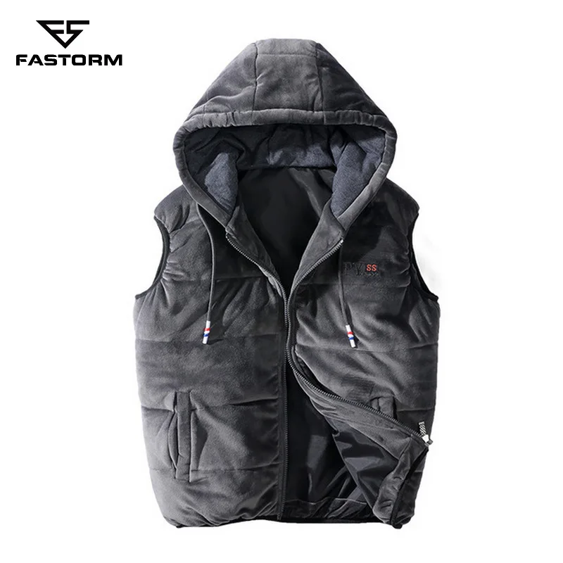 

FASTORM Men Winter Hiking Down Jacket Vest Parka Travel Jacket For Outdoor Sports Sleeveless Ultralight Windproof Warm Waistcoat