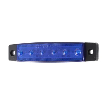 

BEESCLOVER Signal Lights Led Lights3.8" 6 LED Bright Side Marker Indicators Clearance Lamp Light for Truck Trailer Lorry r30