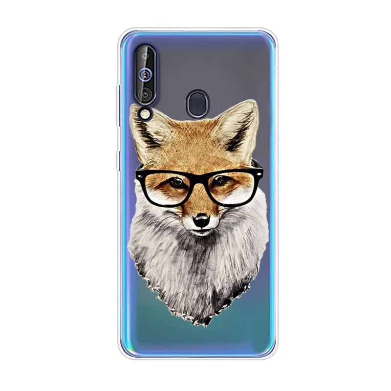 For Samsung A60 Case Cute Painted Soft TPU Clear Bumper Coque For Samsung Galaxy A60 A605 A605F A 60 Cases Silicone Phone Cover