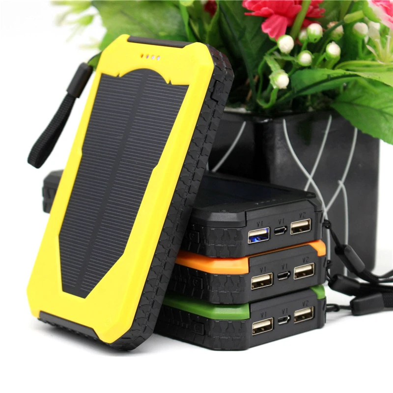 HK LiitoKala Lii D003 внешний аккумулятор на солнечной батарее 20000 мА/ч с двумя usb зарядными