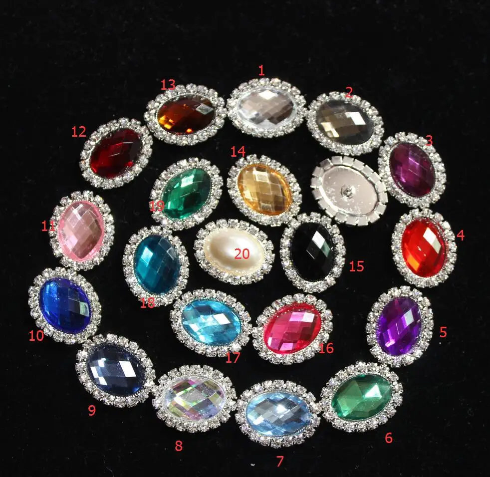 Buy 30 Pieces 25*20mm Wholesale Glass Acrylic