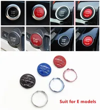 Per BMW E90 E60 E70 E71 E84 Arresto di Inizio del Motore pulsante Copertura Decorazione Assetto Center Console Chiave Pulsante di Accensione di Ricambio copertura