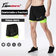 2 в 1 Мужские шорты для бега Быстросохнущий Спорт фитнесс Тренировка Короткие штаны марафон Спортивная одежда для бега шорты с более длинным вкладышем