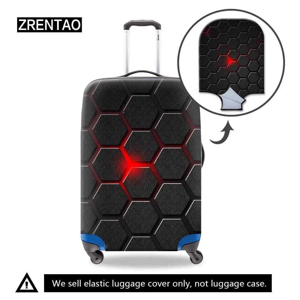 Luggage Protective Covers with Blue Rose Washable Travel Luggage Cover 18-32 Inch