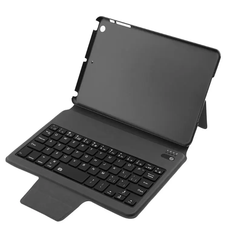 

Black Wireless Bluetooth 3.0 Keyboard Built in 500mah Rechargeable Lithium Battery PU Bracket Stand Cover for iPad Mini 1 2 3