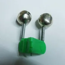 5 шт. Удочка двойные колокольчики кольцо морская рыба укус звуковой сигнал ночной звонок клип на удочку 4,5 см