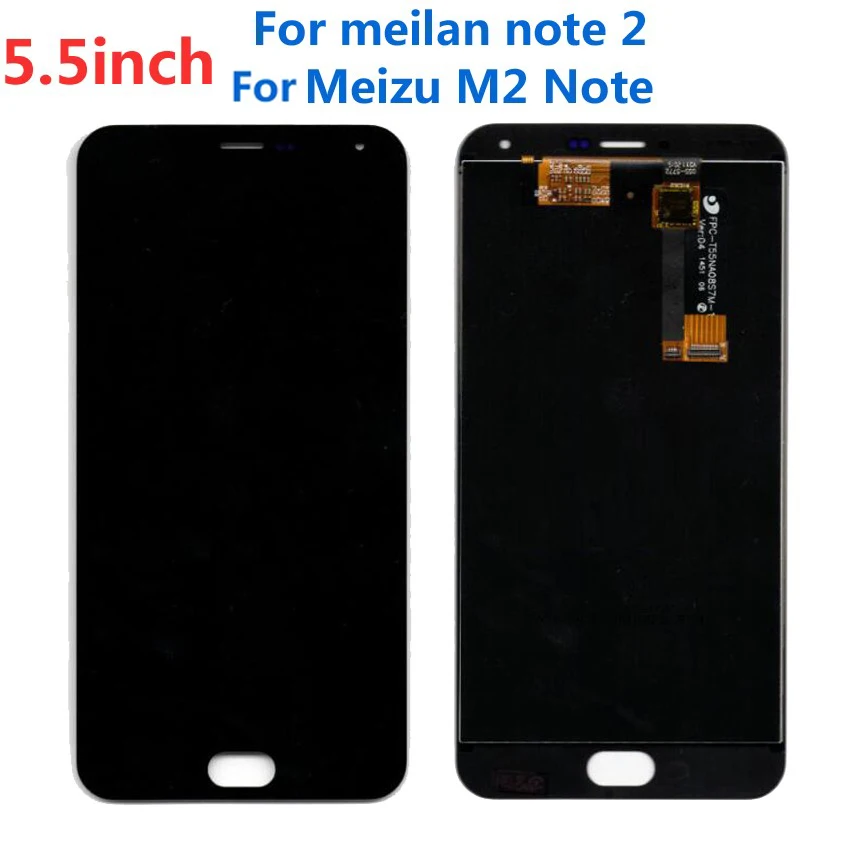 

Black High Quality Working LCD Touch Screen Digitizer Assembly For Meizu M2 Note Meilan Note 2 Phone Display Replacement