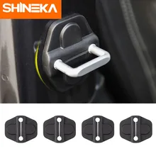 SHINEKA интерьерные молдинги для Jeep Wrangler JL+ Автомобильный Дверной замок украшение крышка для Jeep Wrangler JL автомобильный Стайлинг аксессуар