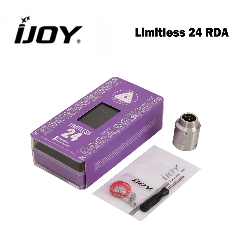 Акция IJOY безграничный 24 RDA бак LMC Регулируемый воздушный поток перестраиваемый