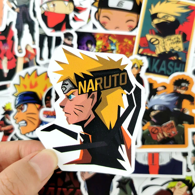 50 шт. японского аниме Наруто Саске наклейки «uzumaki» для ноутбука скейтборд холодильник велосипед Водонепроницаемая наклейка игрушка стикер для детей