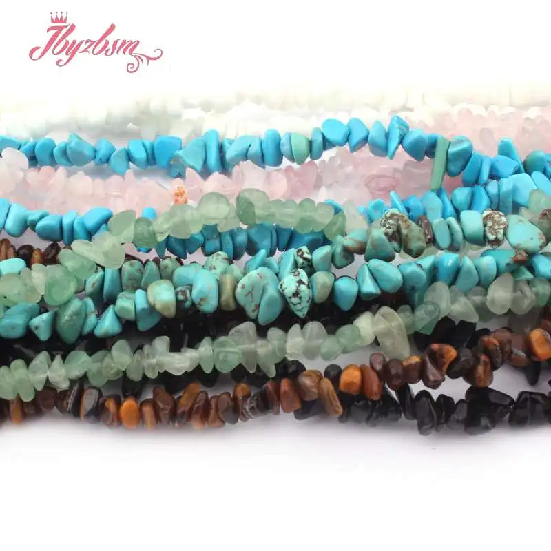 

2x3-3x4mm Irregular Shape Gravel Chip Bead Natural Stone Beads For DIY Necklace Bracelet Jewelry Making Making 34"Free Shipping