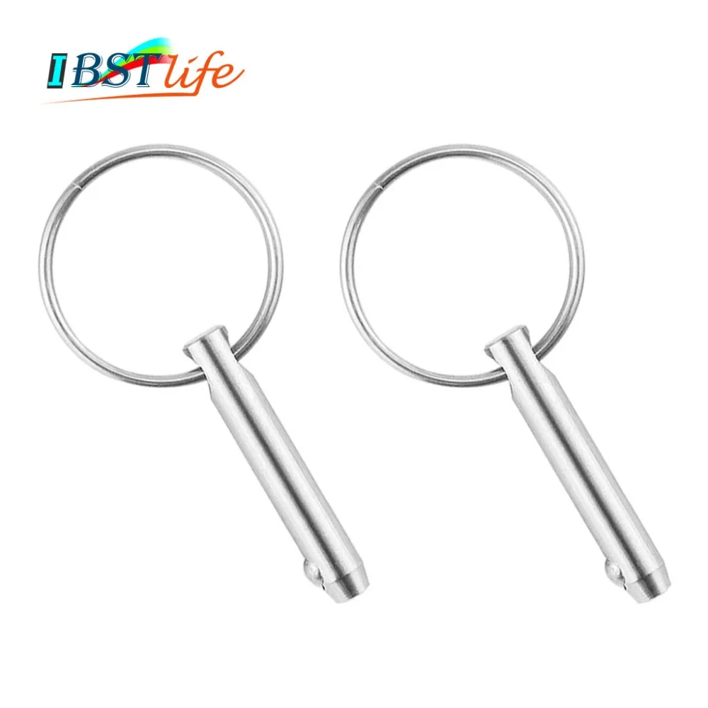 

2PCS Marine Grade 6.3mm 1/4 inch Quick Release Ball Pin for Boat Bimini Top Deck Hinge Marine Stainless Steel 316
