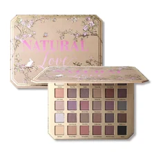 30 cores Amor Natural Shimmer Glitter Matte Sombra Paleta de Sombras Pigmento Da Sombra de Olho Paleta de Maquiagem Maquillaje Profesional