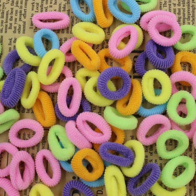 About 80pcs bag Good Quality font b Baby b font Child Hair Holders Rubber Bands Small