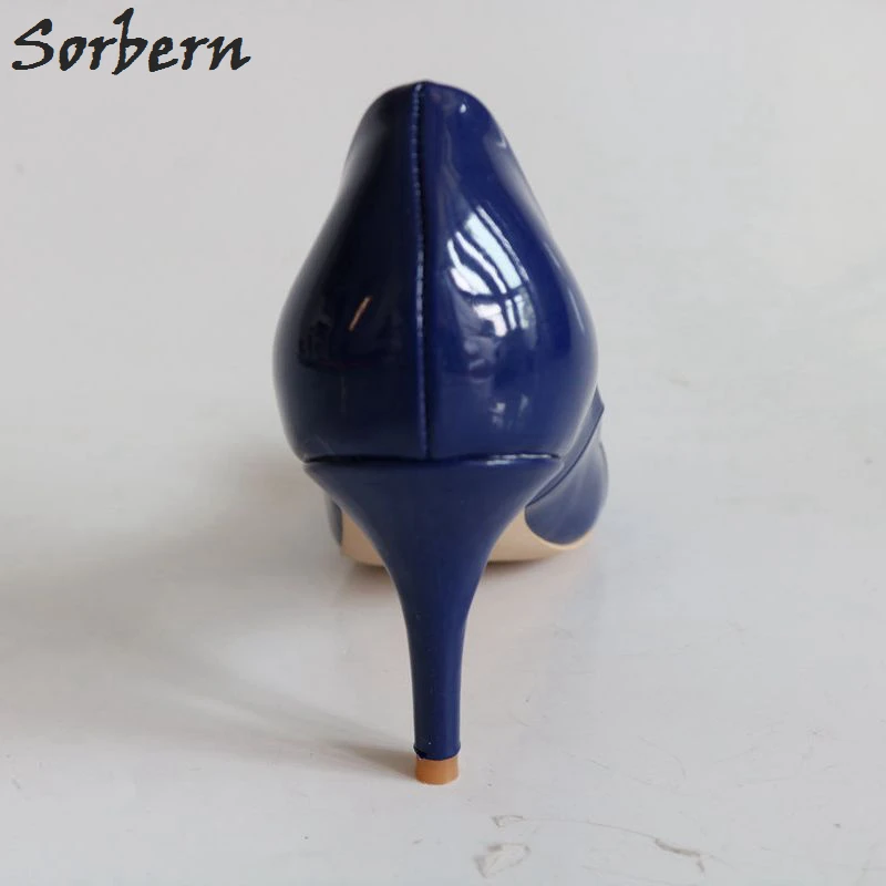 Redondo Zapatos 11 Dedo Tacones Sorbern Formales Las Pie Del Ol Plus Azul multiple Para Mujeres Azul Clásicos De Ladys Tamaño Mujeres zSwwqIBv