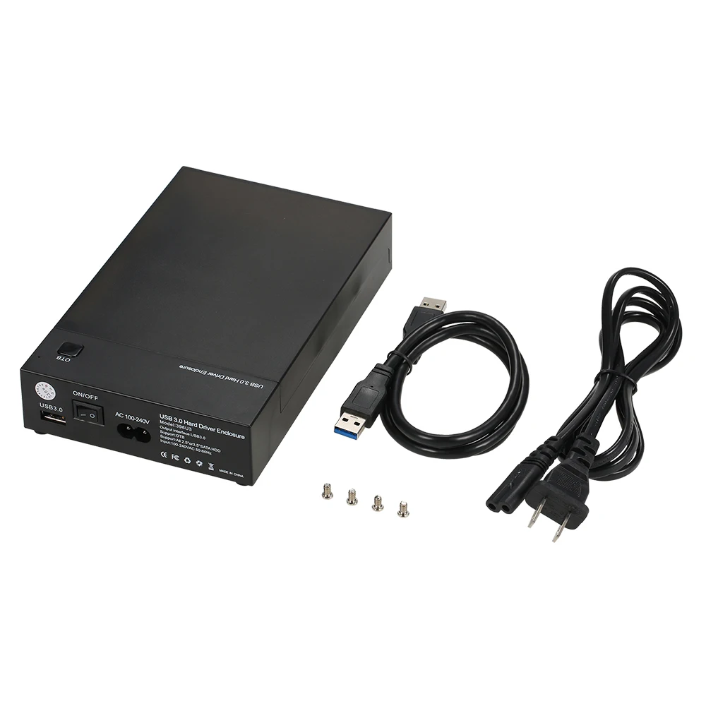 USB 3,0 подвижный HDD 2,5 "3,5" SATA жесткий диск SSD диск Дело Box Поддержка UASP 8 ТБ накопители OTB One Touch Резервное копирование