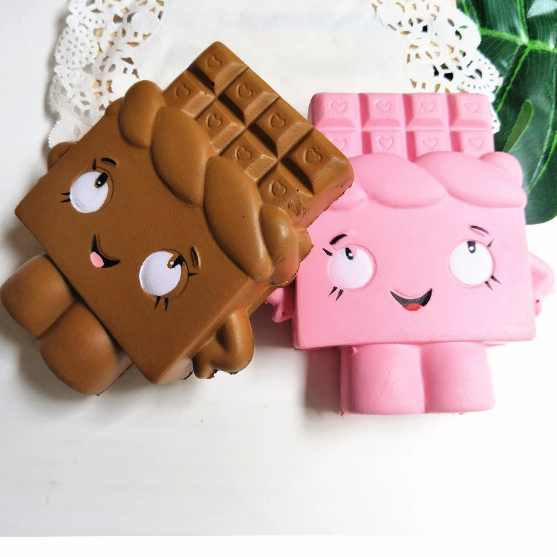 

Kawaii chocolate Squishy Slow Rising soft squeeze Scented toy collection Simulation Squish Anti-stress