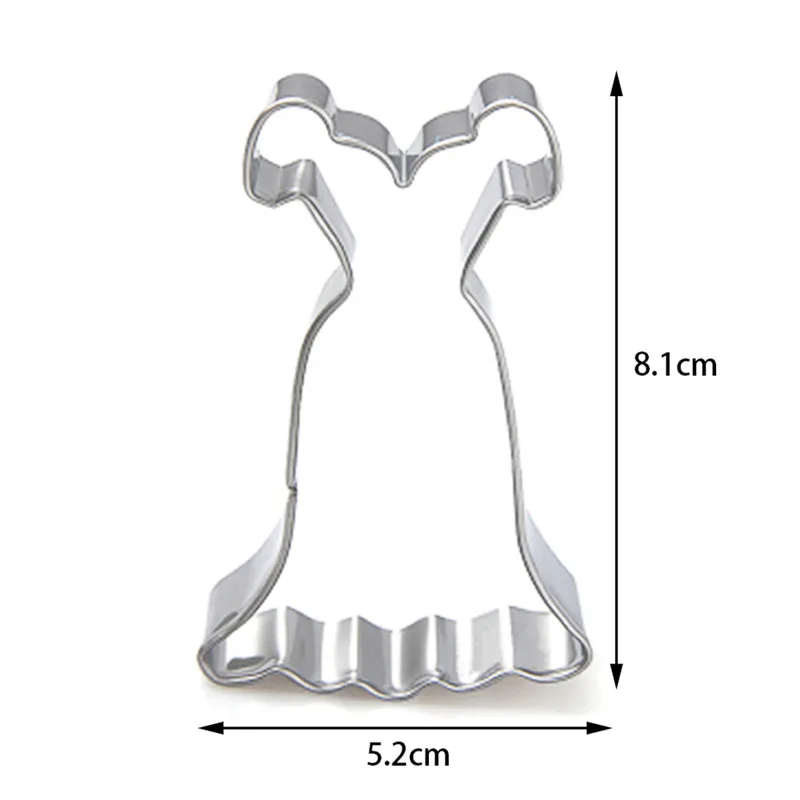 

TTLIFE Women Skirt Shape Cookie Cutter Fondant Cake Decorating Tools Sugarcraft Baking Moulds Pastry Chocolate Biscuit DIY Mold