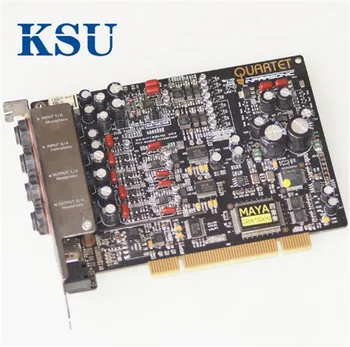 

For MAYA Quartet professional HIFI recording 4 in 4 out live karaoke MIDI fiber professional pci sound card