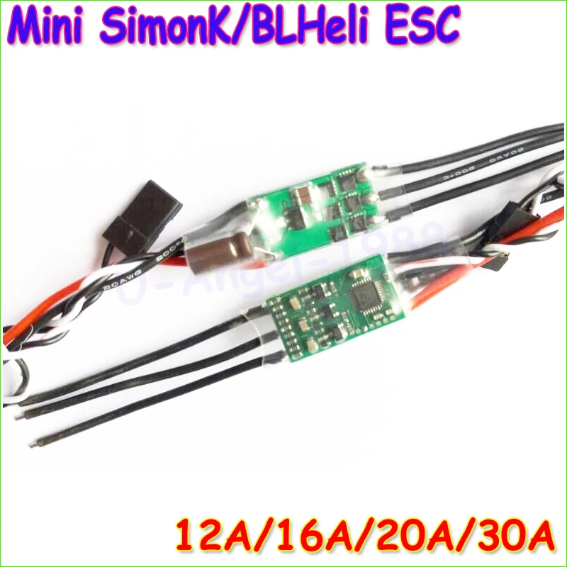 4 шт./лот Mr.Rc 16A / 20A 30A Mini SimonK BLHeli ESC OPTO 20 490 Гц 18 кГц PWM 2 4S для квадрокоптера QAV250 RC