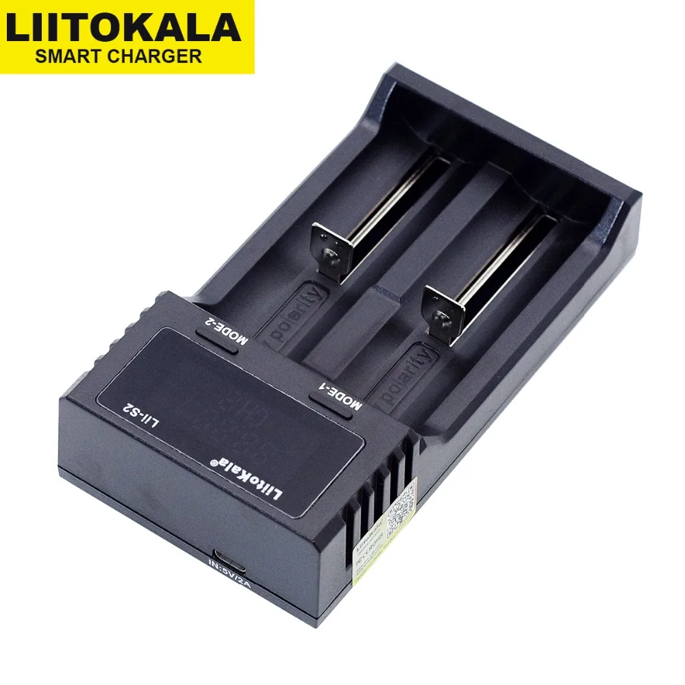 Liitokala Lii-S2 S4 PD4 402 202 100 18650 зарядное устройство для аккумуляторов 1,2 в 3,7 в 3,2 в AA21700 NiMH литий-ионный аккумулятор умное зарядное устройство+ 5 В разъем