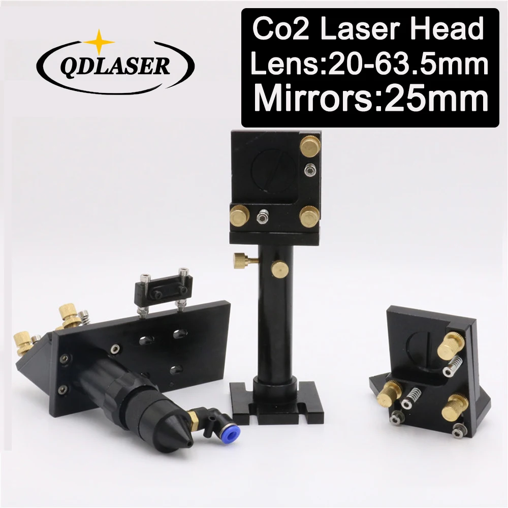 

Co2 Laser Cut Head and Laser Mirror Mounts for Focus Lens 20-63.5mm and Mirror 25mm