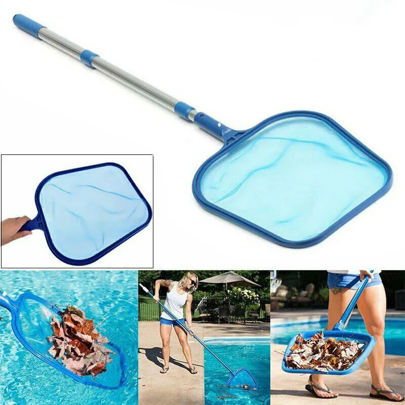 

Swimming Pool Fishing Net Leaf Rake Mesh Skimmer With Telescopic Pole Ponds Pools And Spas Clean Tool